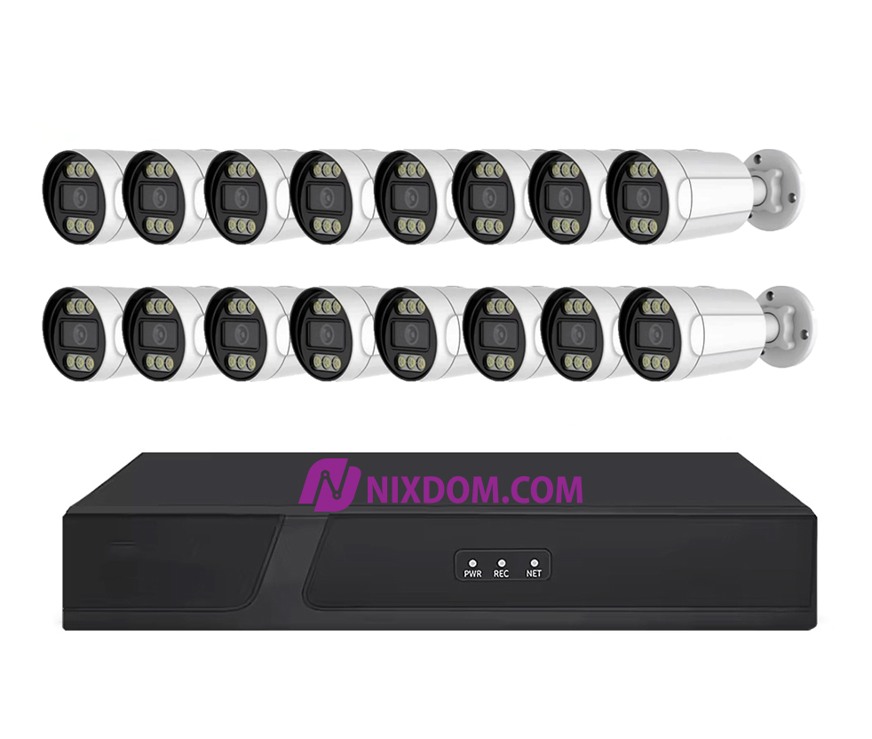 POE System Surveillance CCTV 5MP 16CH