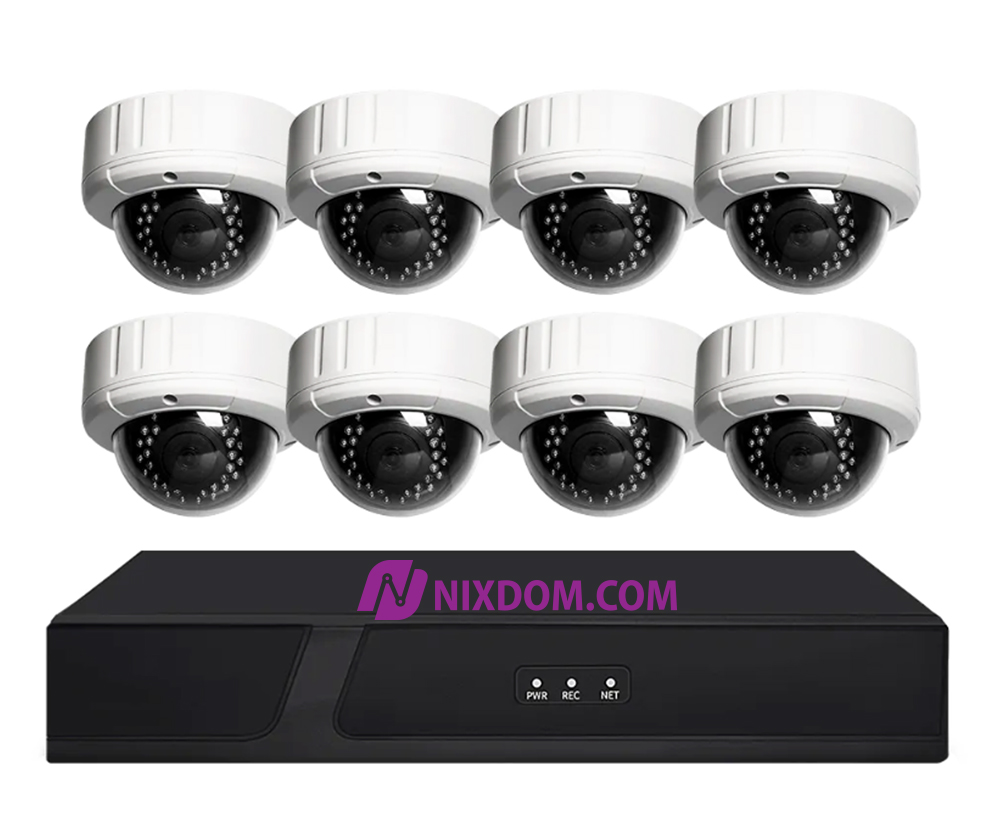 POE System Surveillance CCTV 8MP 8CH