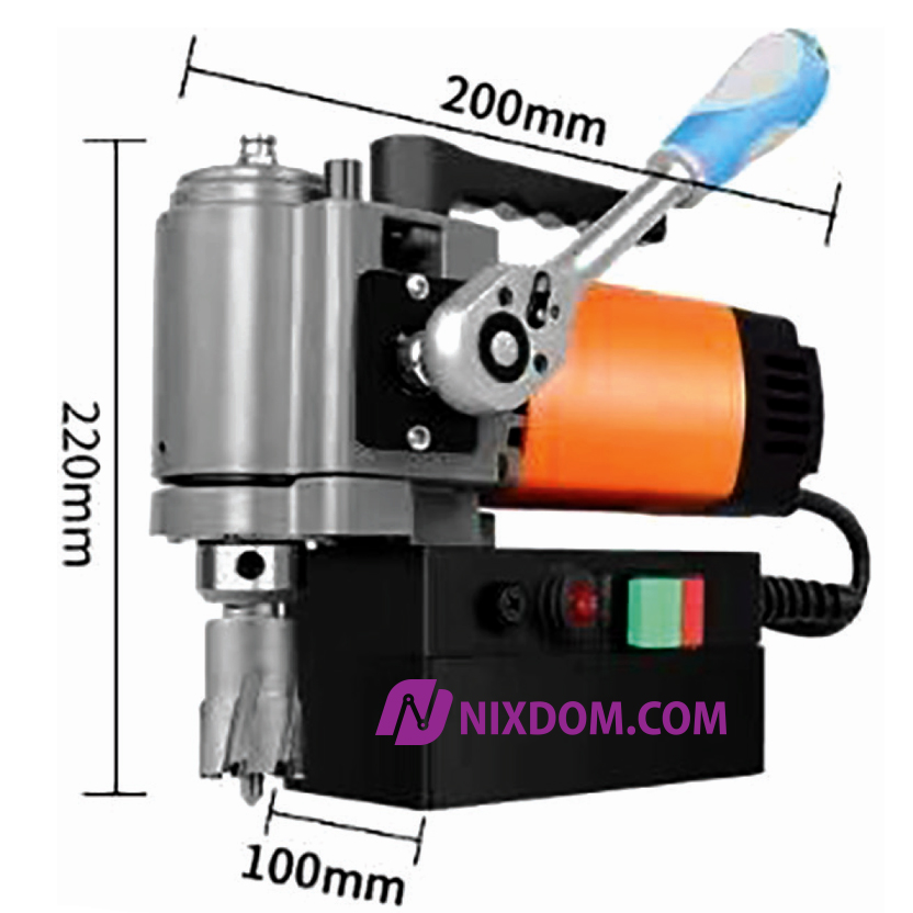 Low-Profile Horizontal Magnetic Drill Press